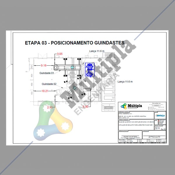 Instalação de Turbina