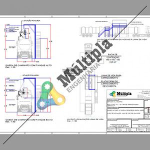 Linha de vida horizontal - Destilaria Sorriso - MT